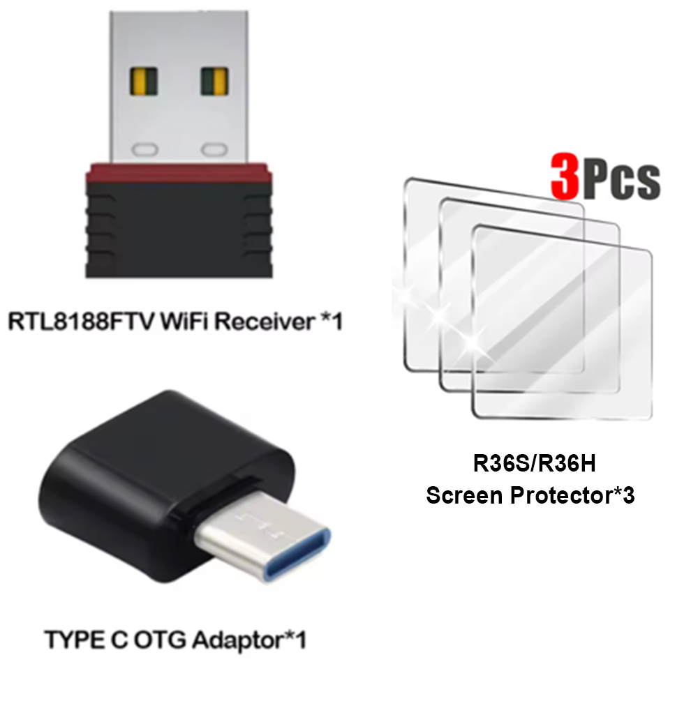 Gaming Console R36 - R36S (WiFi) RTL8188FTV USB Dongles and