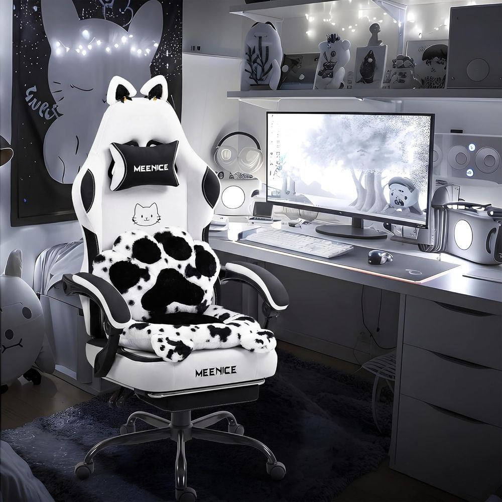 Gaming Chair Cushion - Gaming Chair Cute with Cat Ears