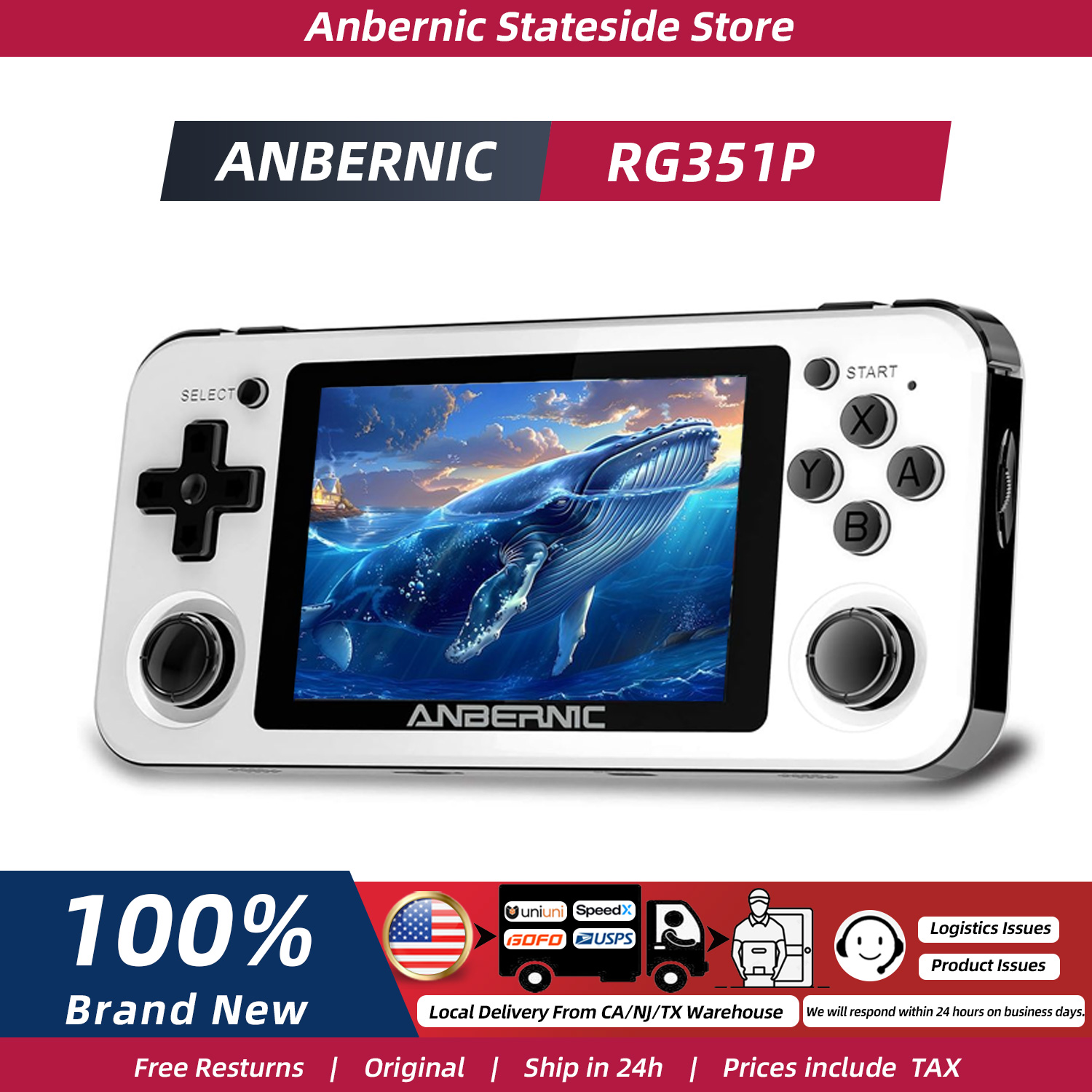 ANBERNIC RG351P Handheld Retro - Gaming Console Ayaneo recension och pris