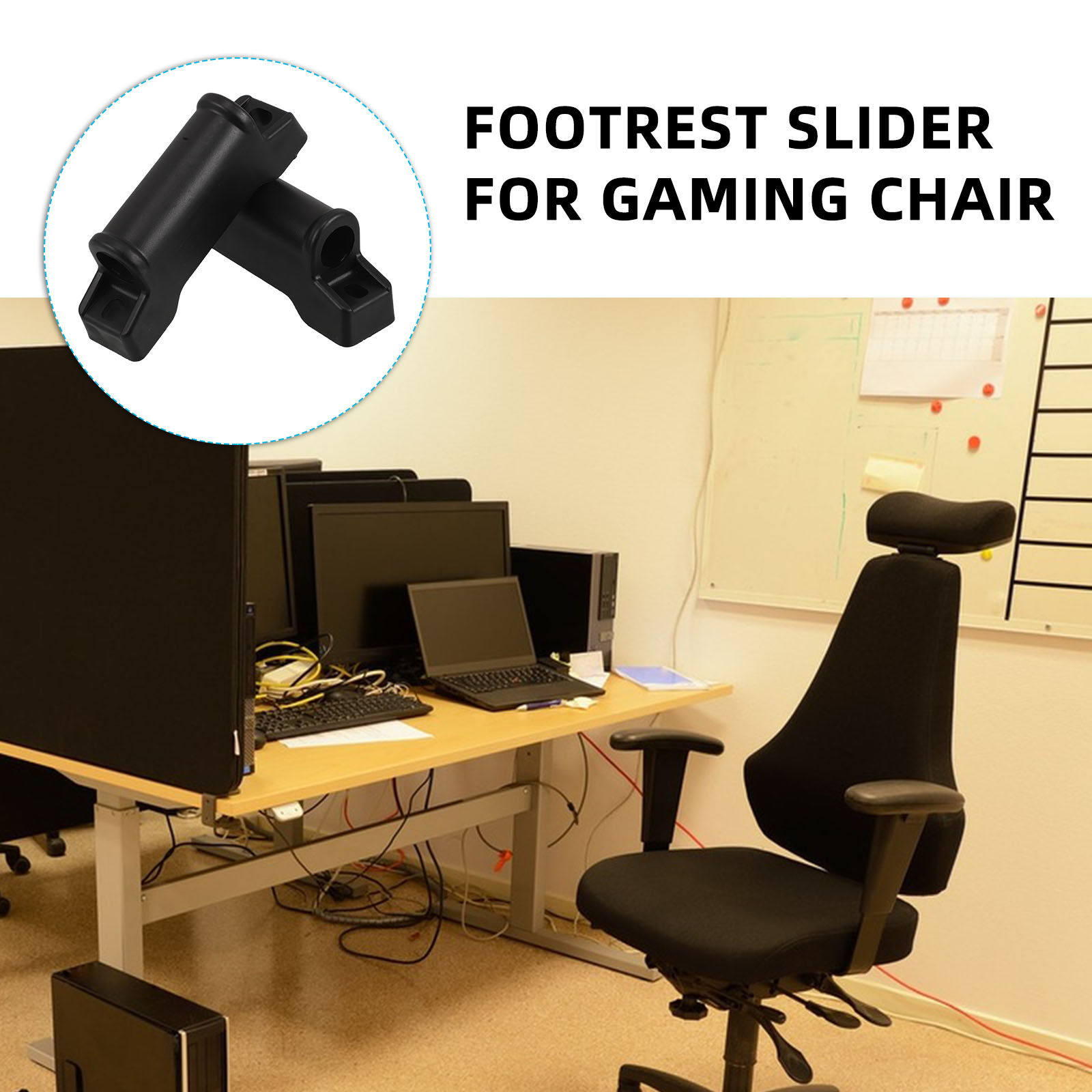 2Pcs Versatile Footrest Slider - Gaming Chair Cushion recension och pris