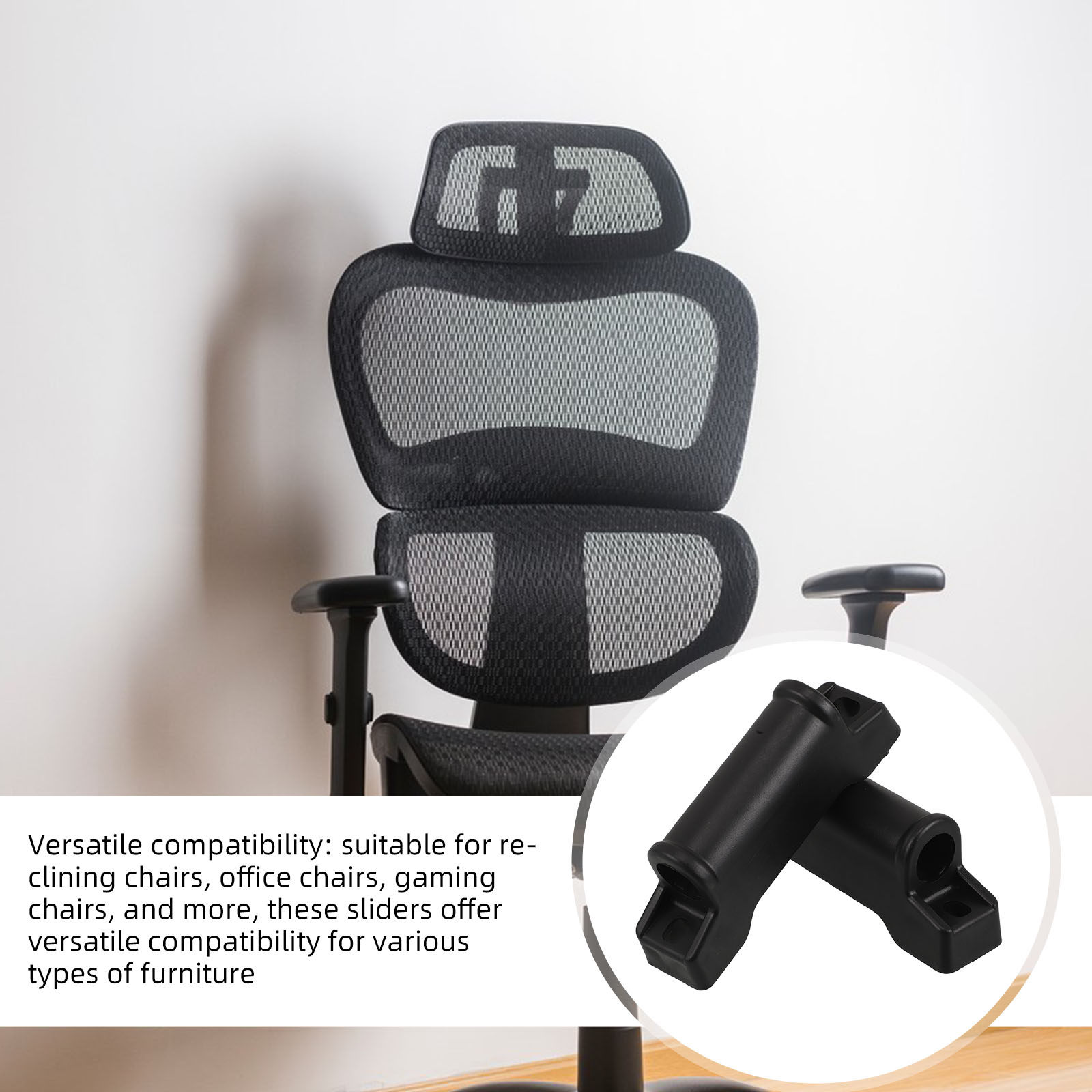 2Pcs Versatile Footrest Slider - Gaming Chair Cushion recension och pris