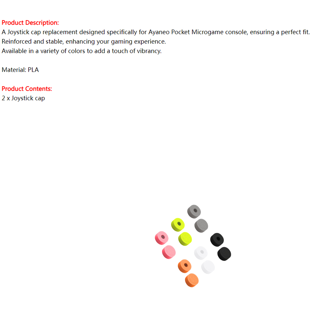Joystick cap Replacement Parts - Gaming Console Ayaneo recension och pris