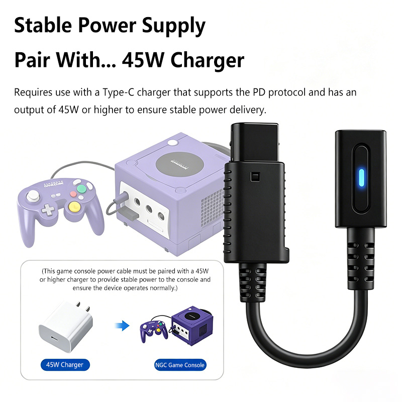 Type C 45W PD Charge Cable for - Gaming Console Types recension och pris