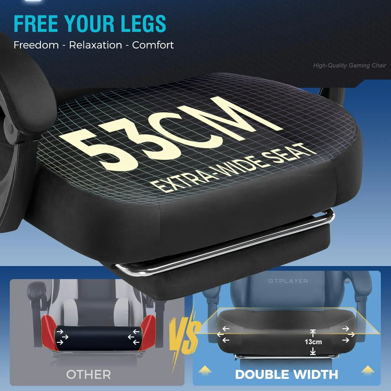 Big and Tall Gaming Chair Fabr - Gaming Chair Cushion recension och pris