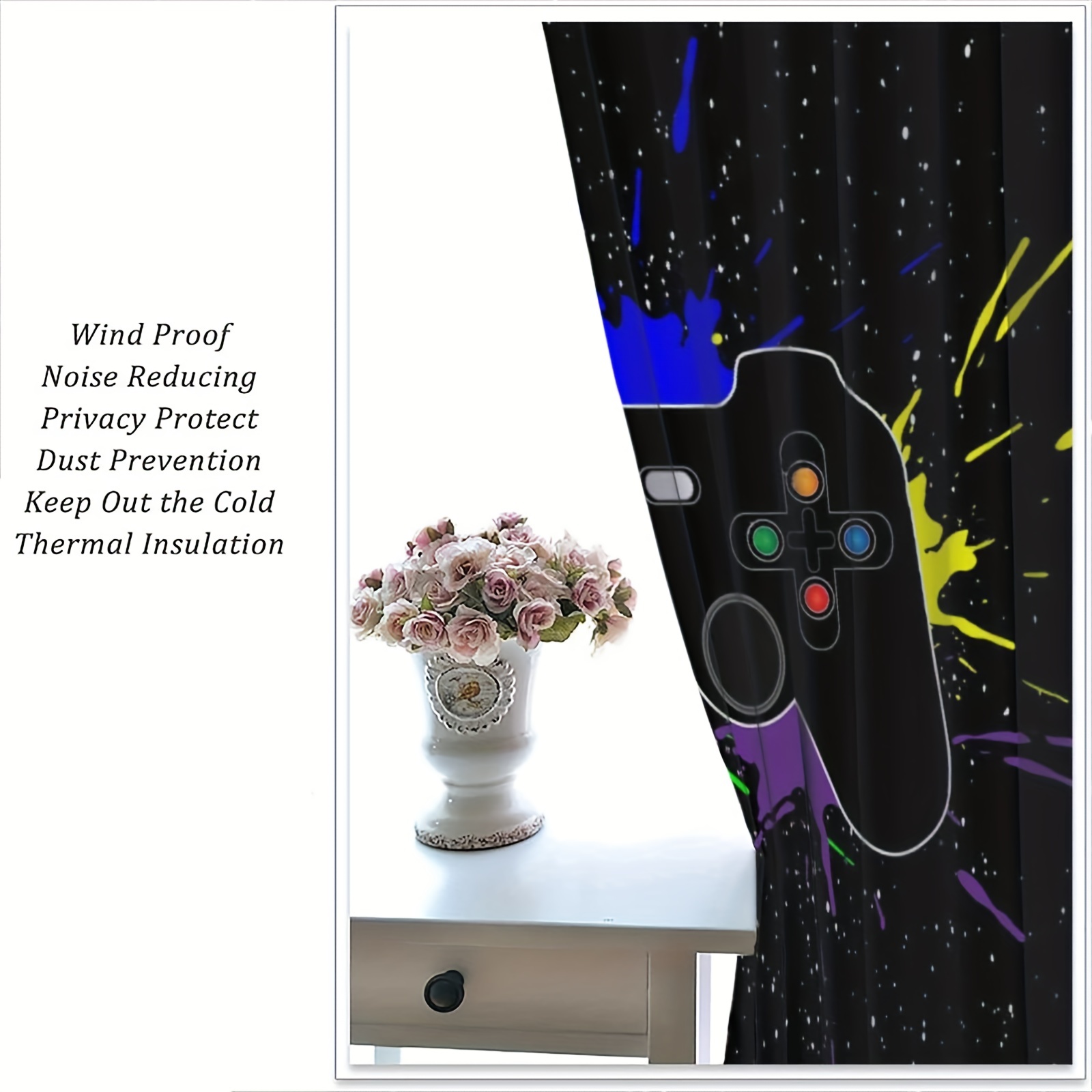 2pcs PS5 Gamepad Curtains for  - Gaming Console Cafe recension och pris