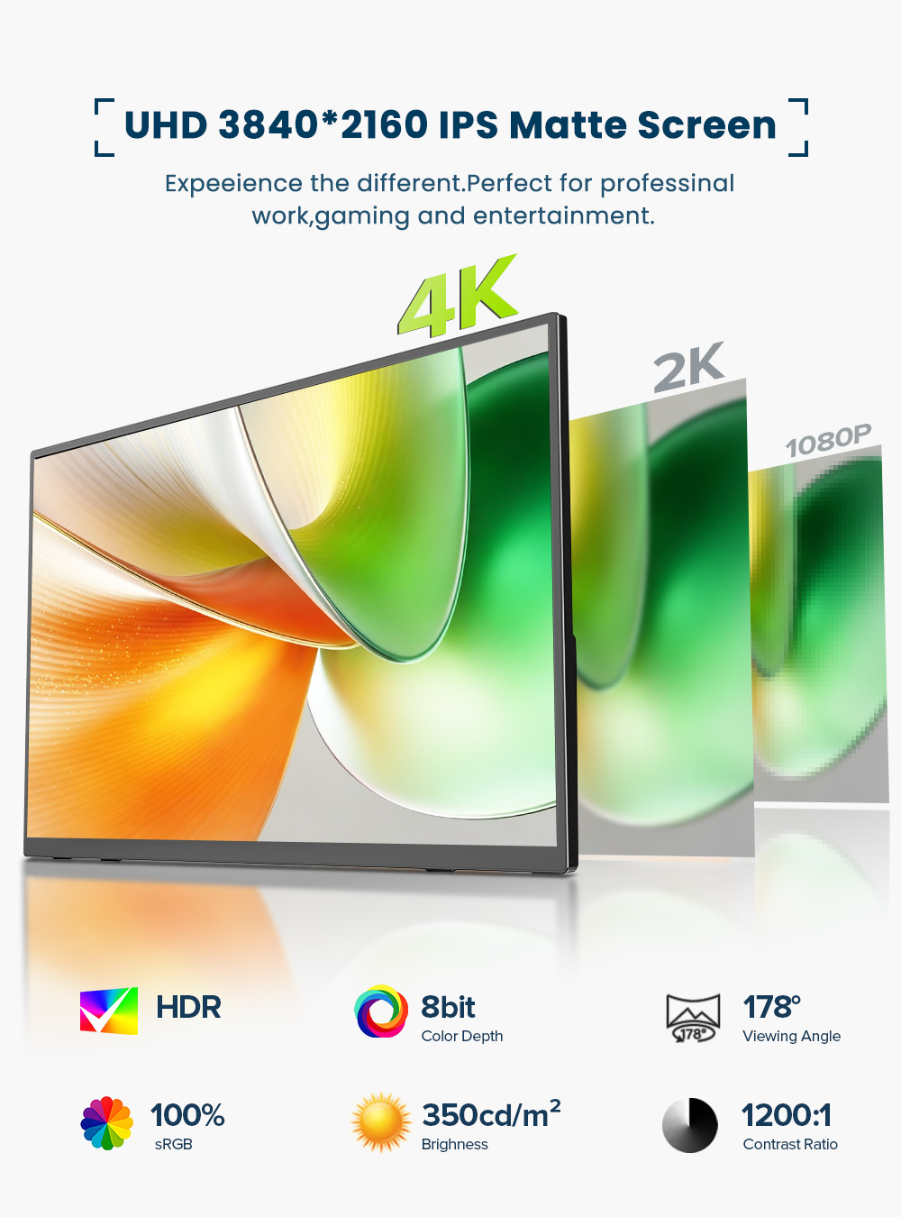 EVICIV 4K Portable Monitor 10- - Gaming Console Types recension och pris