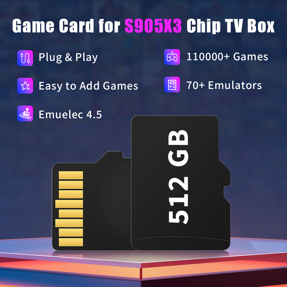 Game TF Card for S905X3 Chip T - Gaming Console Box recension och pris