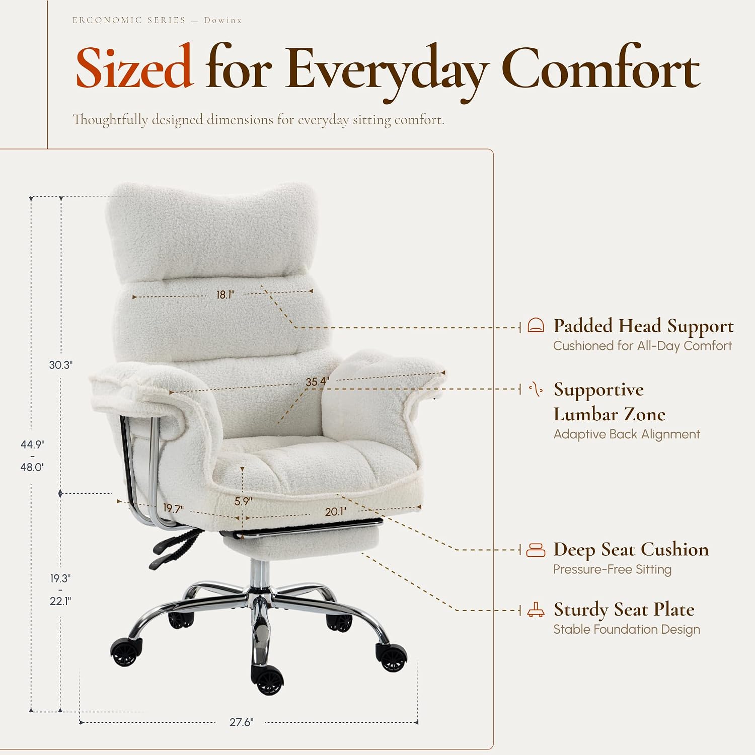 Big and Tall Office Chair, Erg - Gaming Chair Cushion recension och pris